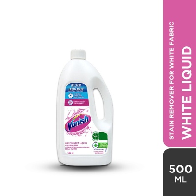 VANISH - Crystal White Fabric Stain Remover Liquid Bottle 500ml