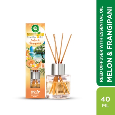 AIRWICK - Aromatherapy Essential Oil Reed Diffuser Melon & Frangipani 40ml
