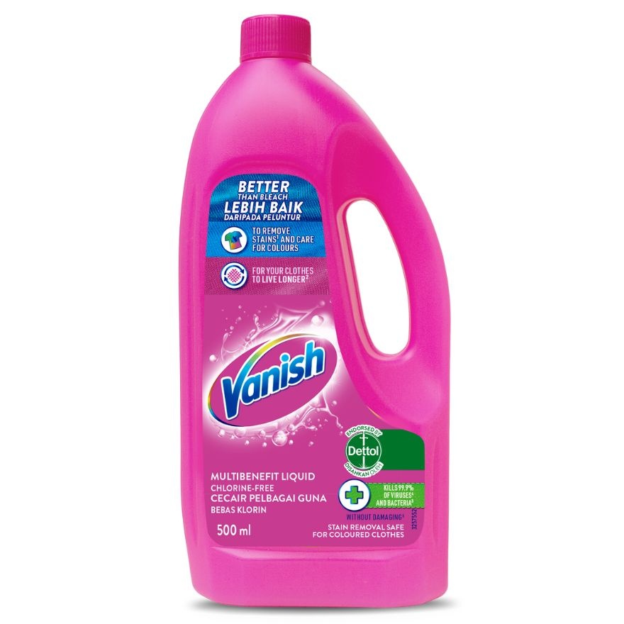 Stain Remover Pink Liquid Bottle 500ml image