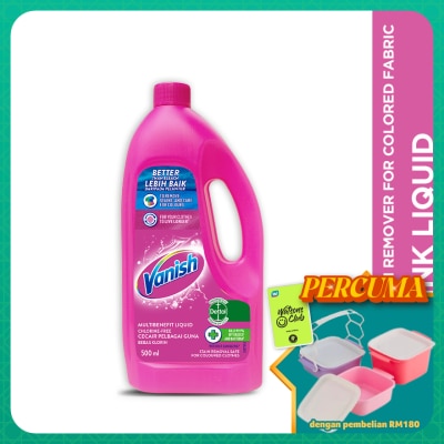 VANISH - Vanish Stain Remover Pink Liquid Bottle 500ml