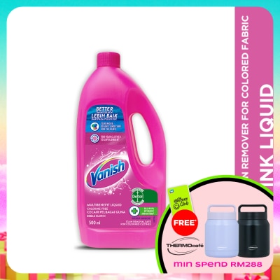 VANISH - Vanish Stain Remover Pink Liquid Bottle 500ml