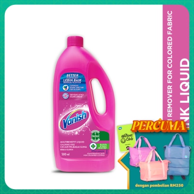 VANISH - Vanish Stain Remover Pink Liquid Bottle 500ml