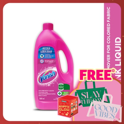 VANISH Vanish Stain Remover Pink Liquid Bottle 500ml