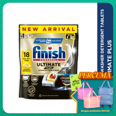FINISH Dishwasher Ultimate+ Lemon 18 Tabs