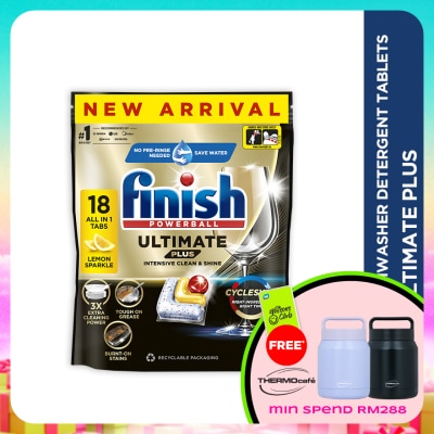 FINISH - Dishwasher Ultimate+ Lemon 18 Tabs