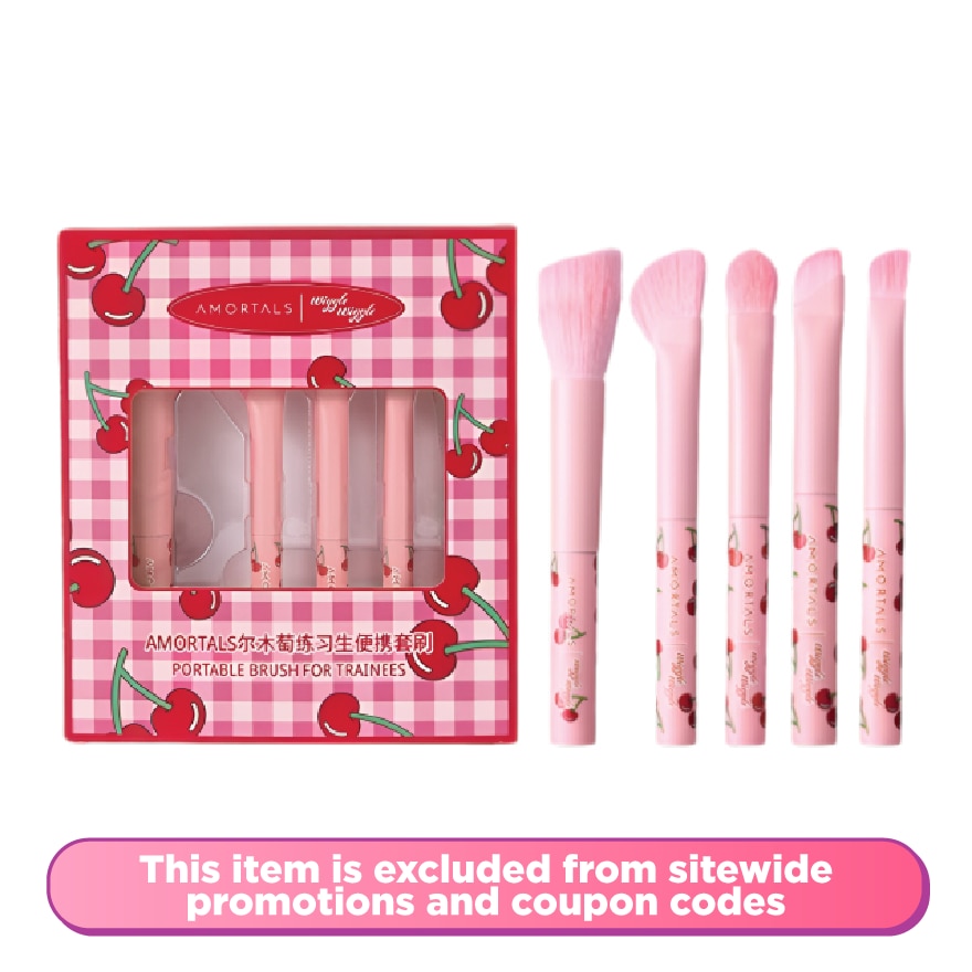  Portable Makeup Brush Set (5pcs)