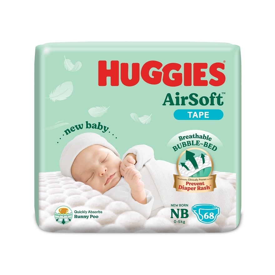 Airsoft Newborn baby Diapers NB 68s + S 58s
