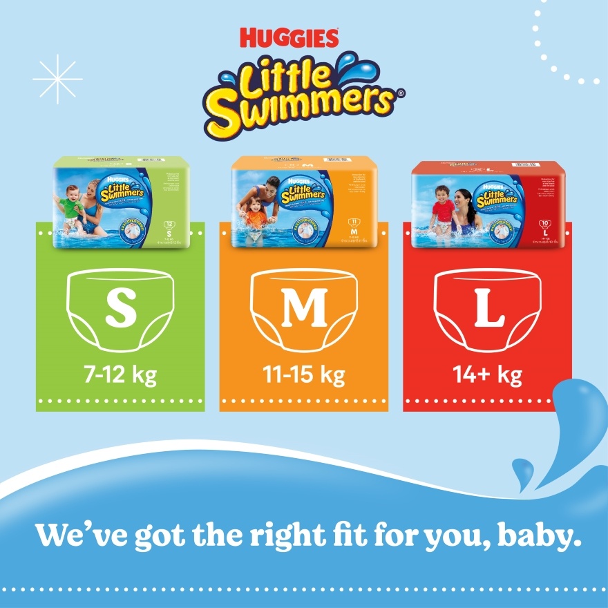 Little Swimmers - M size 11's x8 pack