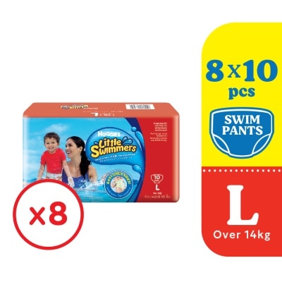 HUGGIES Little Swimmers - L size 10's x8 pack