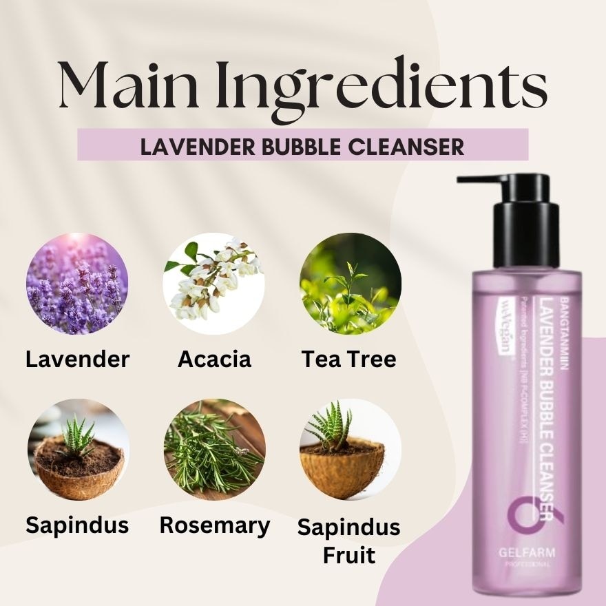Bubble cleanser Lavender 210ml
