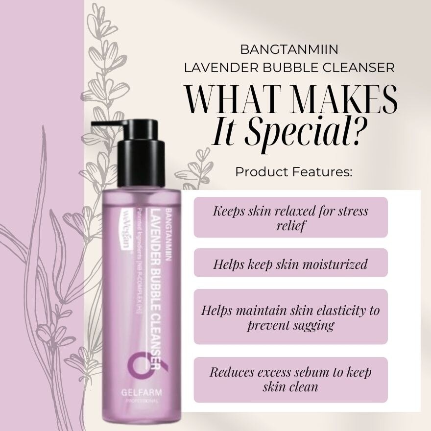 Bubble cleanser Lavender 210ml