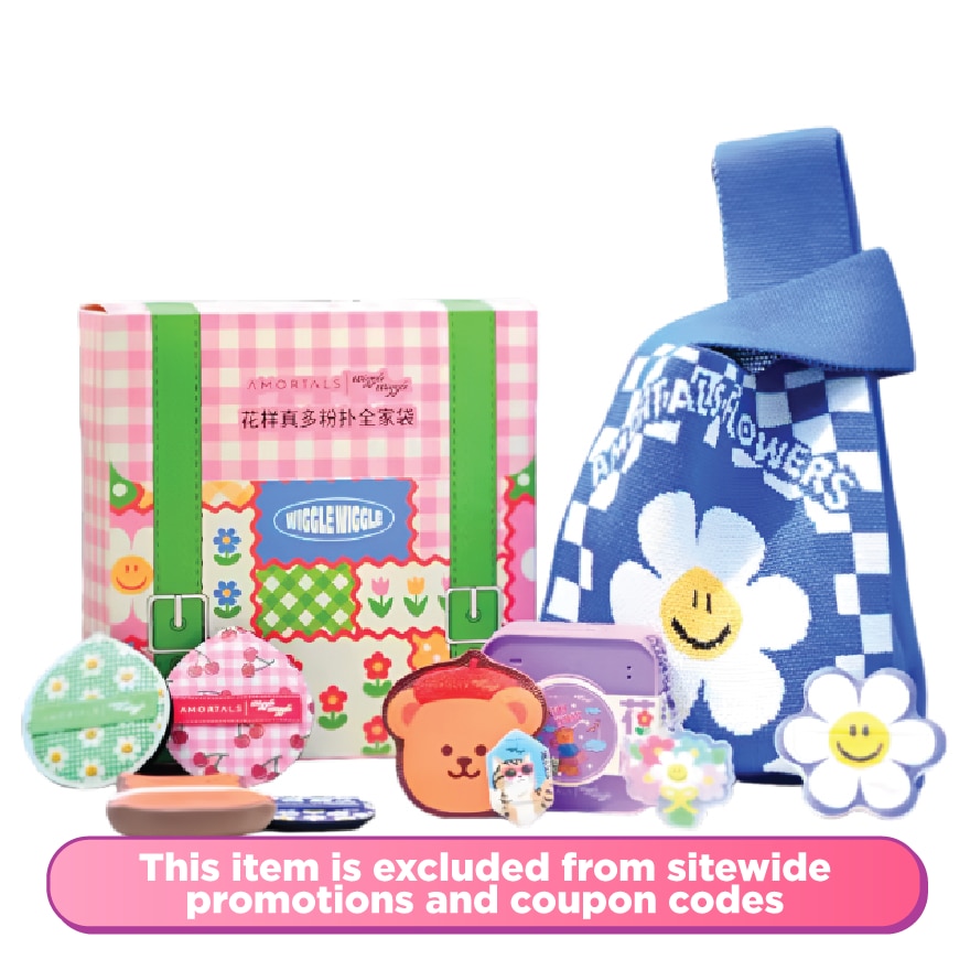 Amortals x Wiggle Powder Cushion Puff Family Bag