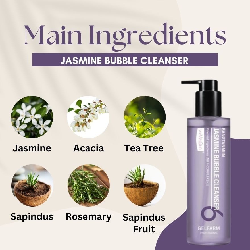 Bubble cleanser Jasmine 210ml