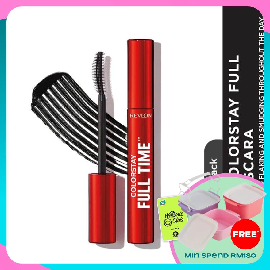 REVLON Get full volume for 24 hours + no flaking, smudging, or crunching throughout the day.