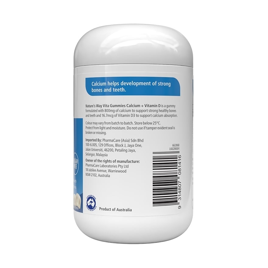 Adult Vita Calcium + Vit D Gummies 60s
