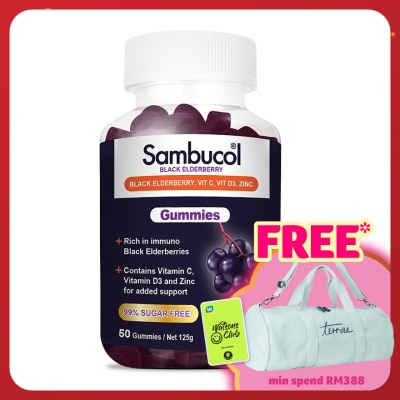 SAMBUCOL Black Elderberry Gummies 50's
