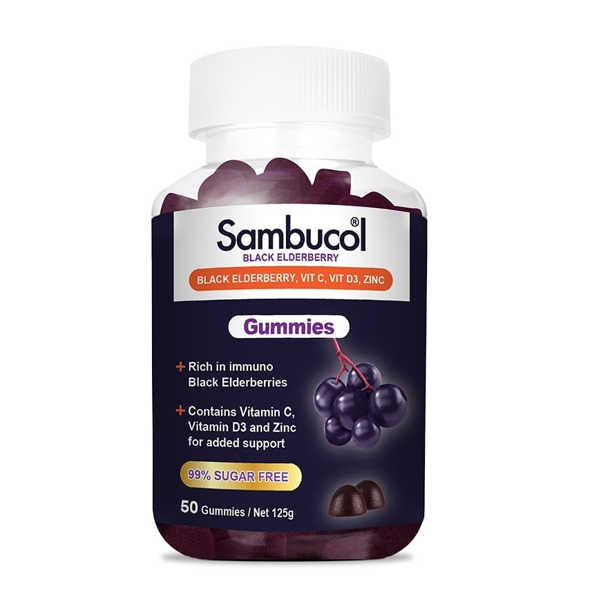 Black Elderberry Gummies 50's