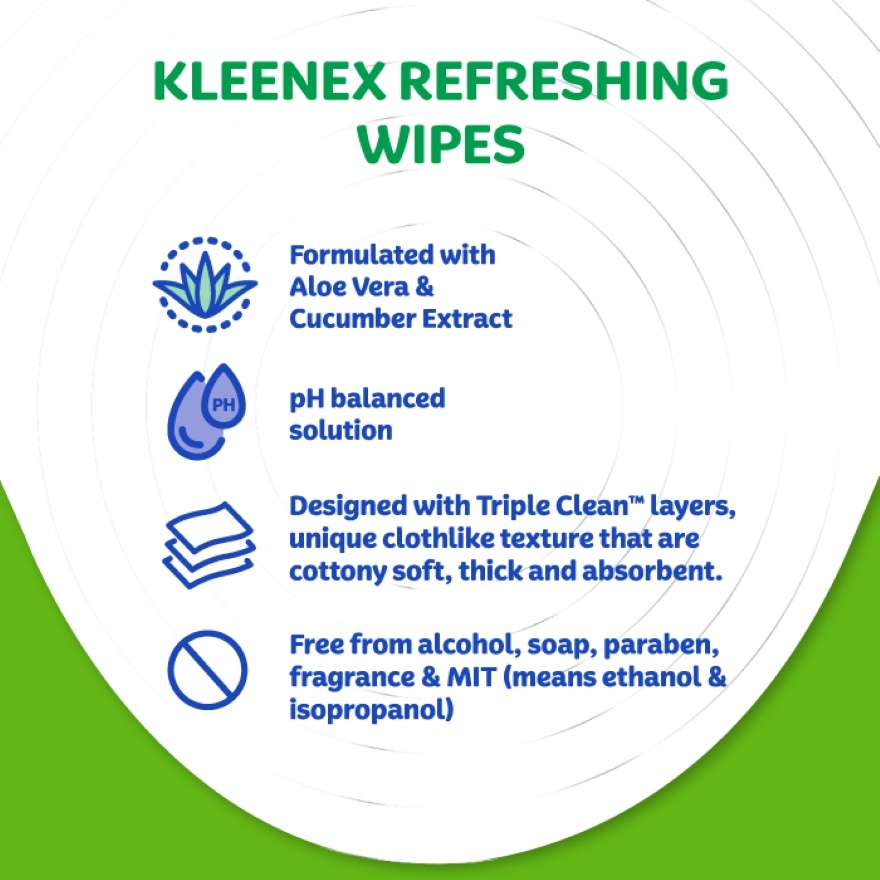 Hand & Face Refreshing Multipurpose Wet Wipes (10's x 3 packs) x3 packs