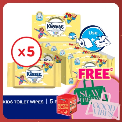 KLEENEX Superior Clean Kids Wipes Wet Tissue (20's x 5 packs)