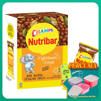 CHAMPS - Nutribar Fightamin Orange 25gm x 6's
