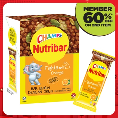 CHAMPS Nutribar Fightamin Orange 25gm x 6's