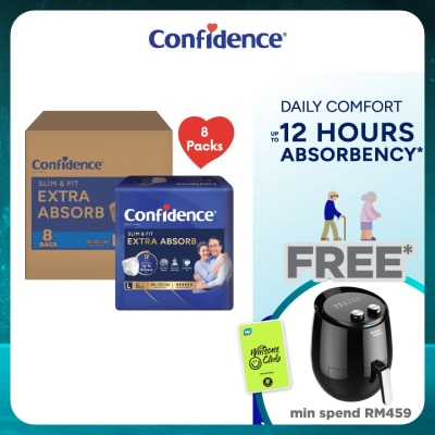 CONFIDENCE Slim & Fit Pants Adult Diaper L size 8s (8 packs) - Incontinence Diaper up to 12 hours