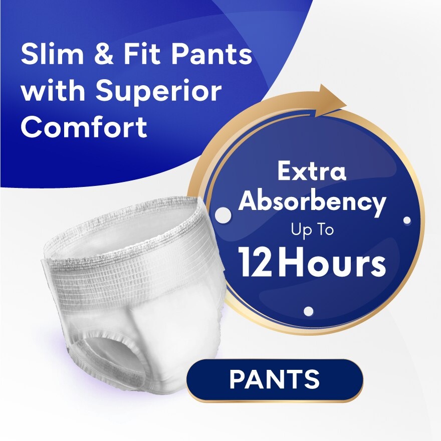 Slim & Fit Pants Adult Diaper XL size 6s - Incontinence Diaper up to 12 hours image