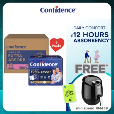 CONFIDENCE Slim & Fit Pants Adult Diaper XL size 6s (8 packs) - Incontinence Diaper up to 12 hours