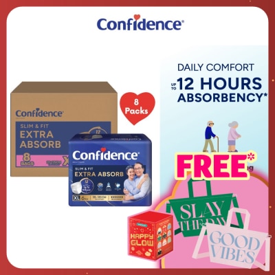 CONFIDENCE Slim & Fit Pants Adult Diaper XL size 6s (8 packs) - Incontinence Diaper up to 12 hours