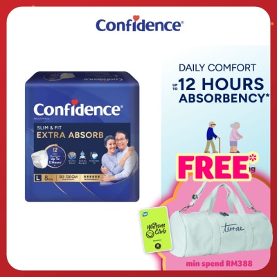 CONFIDENCE Slim & Fit Pants Adult Diaper L size 8s - Incontinence Diaper up to 12 hours