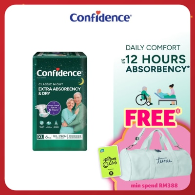 CONFIDENCE Classic Night Tape Adult Diaper XL size 6s - Incontinence Diaper up to 12 hours
