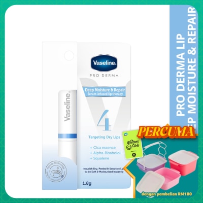 VASELINE - Pro Derma Lip Deep Moisture & Repair 1.8g