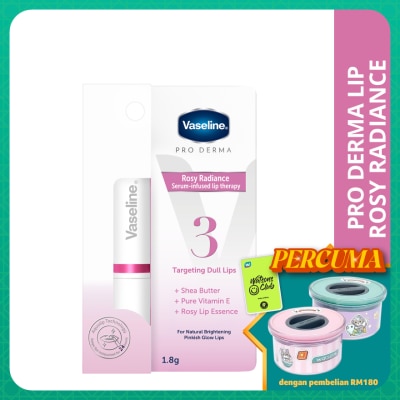 VASELINE Pro Derma Lip Rosy Radiance 1.8g