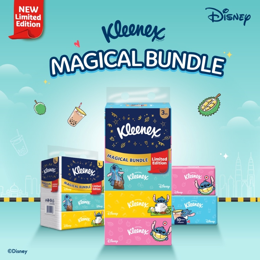 Facial Tissue Travel Pack Limited Edition - 3PLY (50's x 4) x4 packs