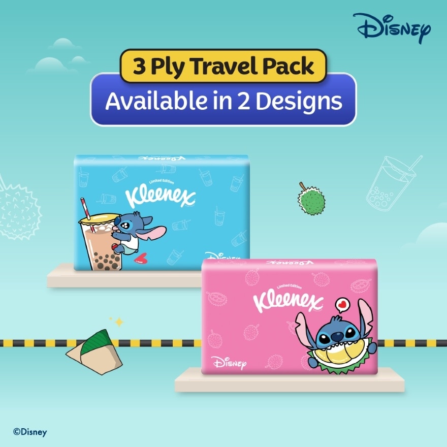 Facial Tissue Travel Pack Limited Edition - 3PLY (50's x 4) x4 packs