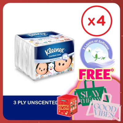 KLEENEX Facial Tissue Disney Tsum Tsum Softpack 3ply (50's x 4) x4 packs