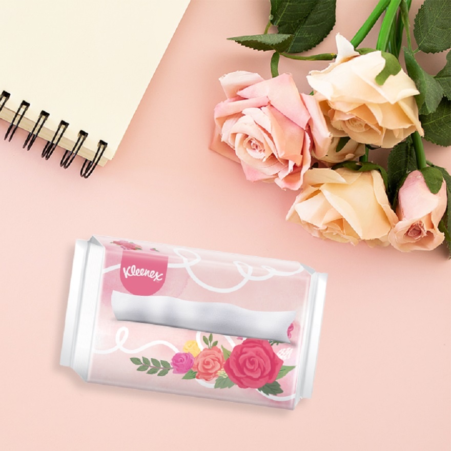 Facial Tissue Soft Pack Rose - 3ply (44's x 4) x4 packs image