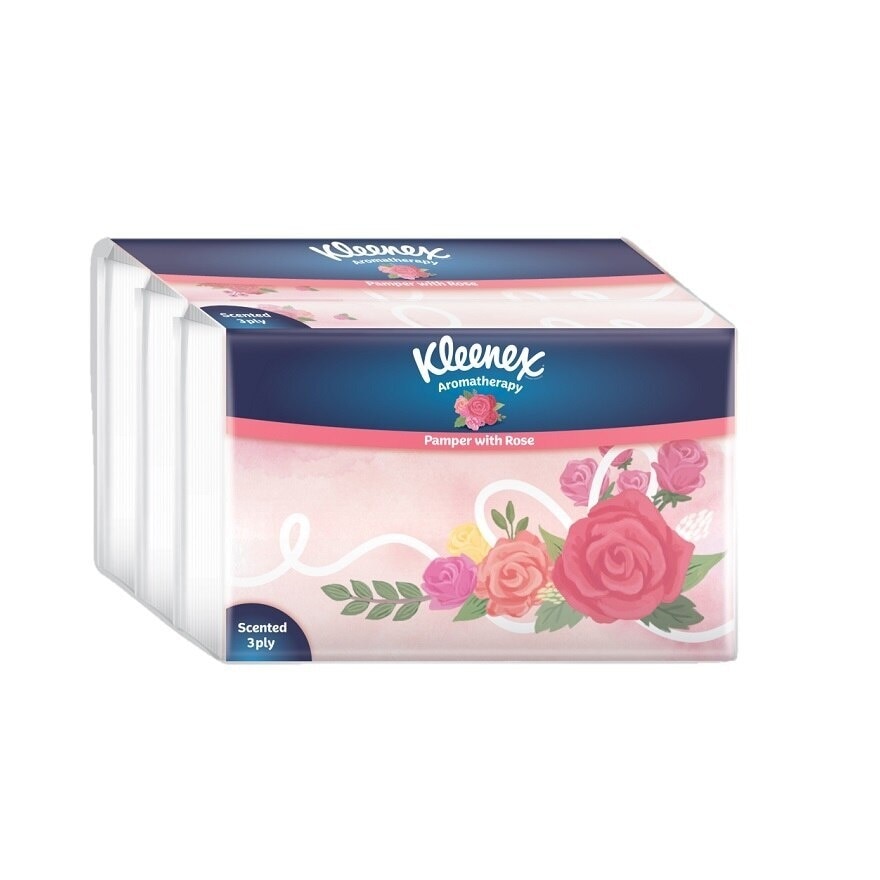Facial Tissue Soft Pack Rose - 3ply (44's x 4) x4 packs