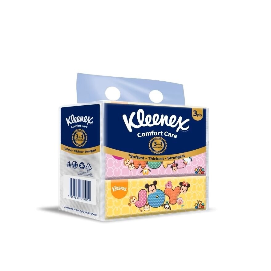 Facial Tissue Soft Box Disney Tsum Tsum 3PLY (100's x 3) x6 packs image
