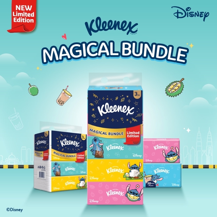 Facial Tissue Limited Edition Box 3PLY (90's x 5 Boxes) x10 packs