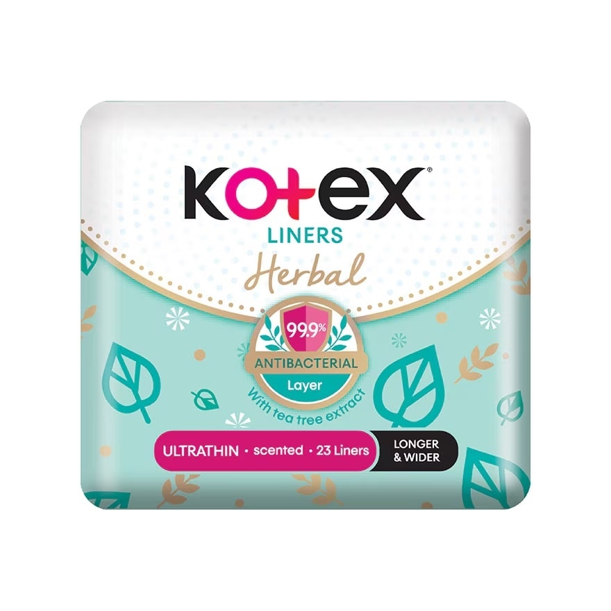 Herbal Anti-Bacterial Ultrathin Panty Liners 17.5cm 23s x24- Odor Care with Tea Tree Extract Liners