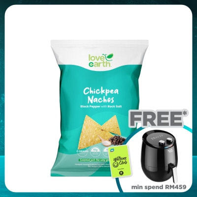 LOVE EARTH Chickpea Nachos Blackpepper & Himalaya Salt 90g