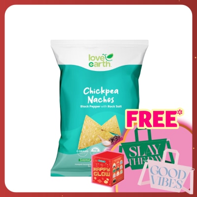 LOVE EARTH Chickpea Nachos Blackpepper & Himalaya Salt 90g