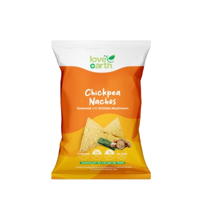 LOVE EARTH - Chickpea Nachos Seaweed & Shiitake Mushroom 90g