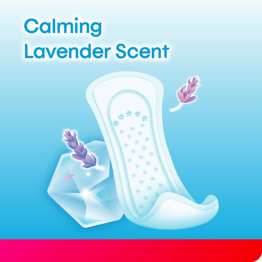 Herbal Cool Regular Pantyliner 15cm (26s x 3 Packs) x12packs - Liners with Calming Lavender Scent