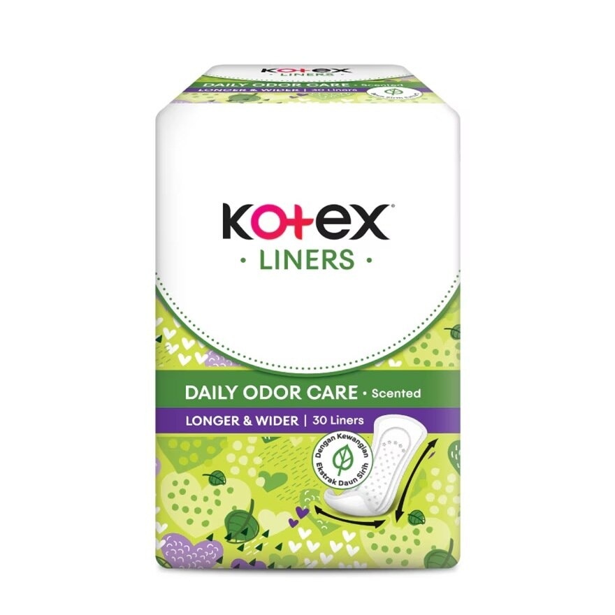 Longer & Wider Scented Pantyliner 17.5cm 30s x24 packs - Odor Care with Daun Sirih Extract Liners