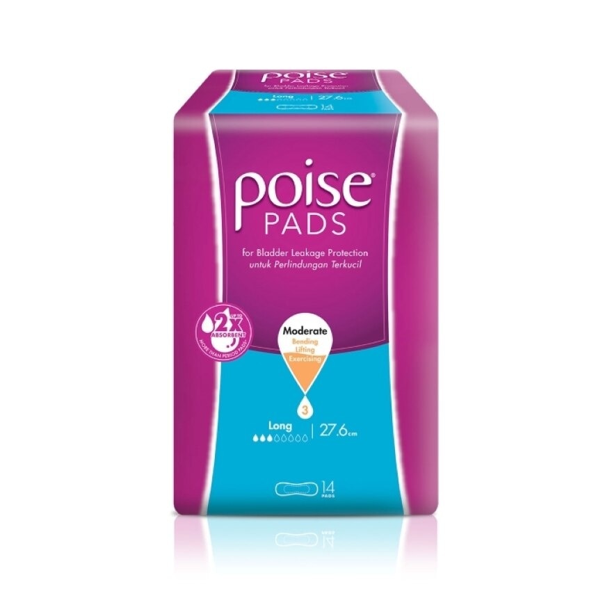Pads Incontinence / Adult Diapers Long Non Wing 27.6cm (14's x 6 packs)