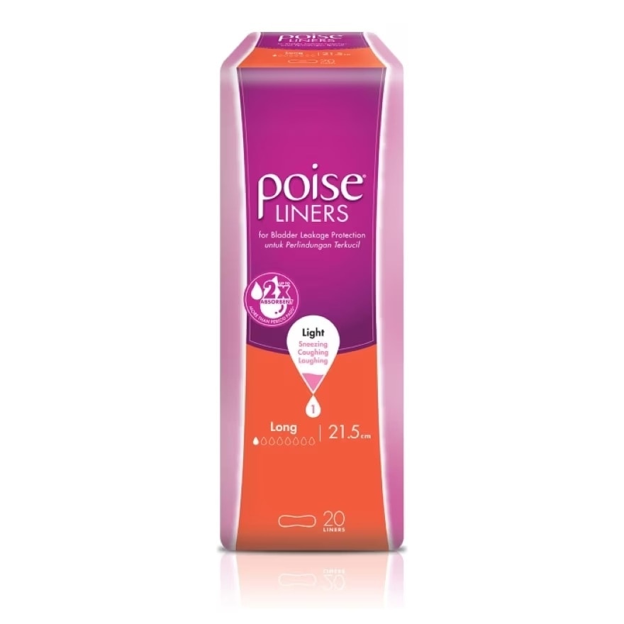 Liners Incontinence / Adult Diapers Long 21.5cm (20's x 12 packs)