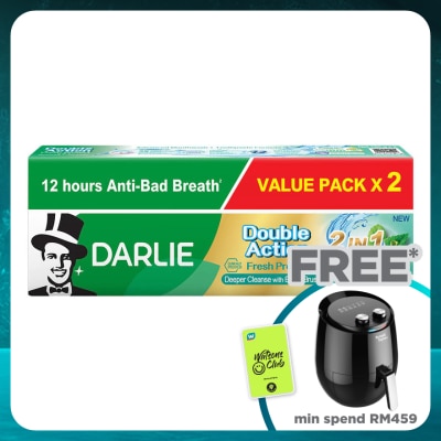 DARLIE Double Action Toothpaste Fresh Proctect 2 in 1 Advance Mouthwash + Toothpaste