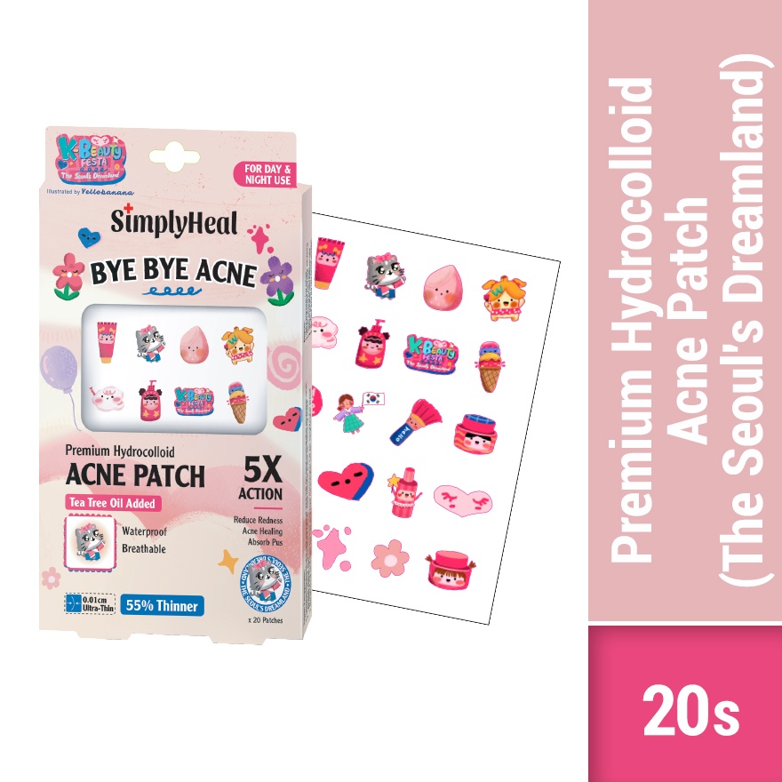 The Seoul's Dreamland Day & Night Premium Hydrocolloid Acne Patch 20s